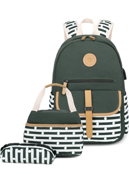 Günlük Omuz Çantası Üç Set Ortaokul ve Lise Öğrencileri Okul Çantası (Yurt Dışından)