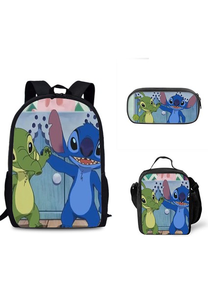 Dikiş Ilkokul ve Ortaokul Öğrencileri Omuz Çantası Çapraz Askılı Çanta Kalem Çantası Üç Set (Yurt Dışından)