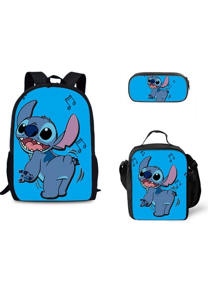 Dikiş Ilkokul ve Ortaokul Öğrencileri Omuz Çantası Çapraz Askılı Çanta Kalem Çantası Üç Set (Yurt Dışından)