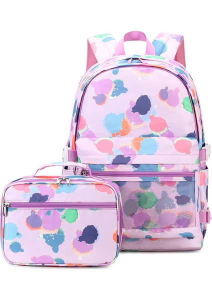 Omuz Çantası Iki Set Seyahat Çantası Ortaokul ve Lise Öğrencileri Okul Çantası Açık Baskı Su Geçirmez (Yurt Dışından)