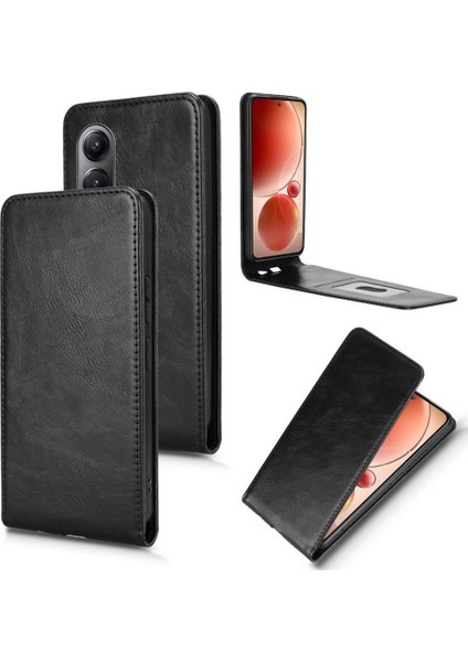 S25 Lüks Dikey Yukarı ve Aşağı Döndürülebilir Kart Yuvası Deri Telefon Kılıfı Koruma Kabuğu (Yurt Dışından)