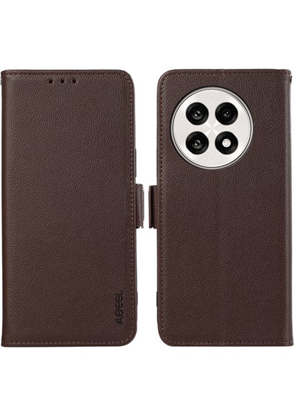 Oneplus 13R 5g Litchi Doku Deri Rfıd Engelleme Kılıfı (Yurt Dışından)