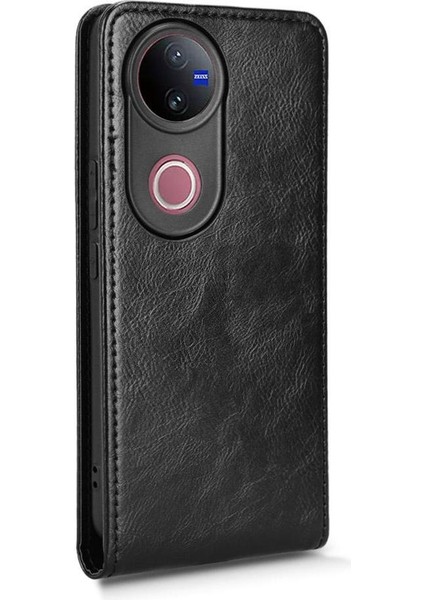 V50 Lüks Dikey Yukarı ve Aşağı Döndürülebilir Kart Yuvası Deri Telefon Kılıfı Koruma Kabuğu (Yurt Dışından) indirimleri