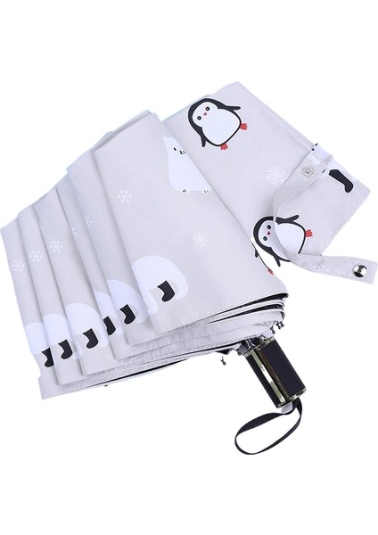 Tam Otomatik Öğrenci Şemsiyesi Çocuk Güneş Kremi Uv Vinil Şemsiye (Yurt Dışından)