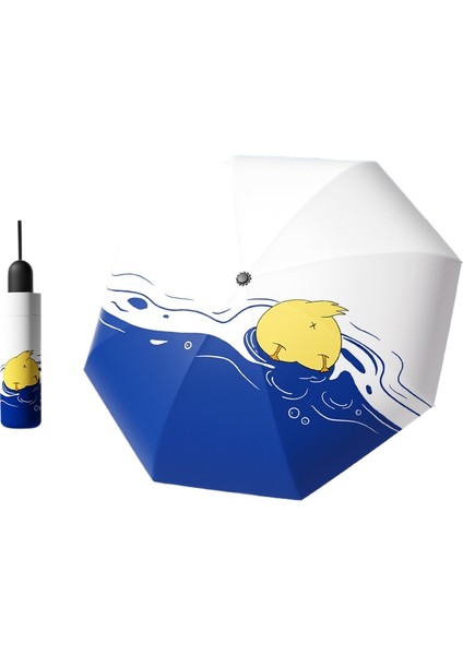 Çocuk Şemsiyesi Erkek Kız Okul Özel Güneşli Yağmur Çift Kullanımlı Güneş Kremi Uv Uzun Saplı Şemsiye (Yurt Dışından)