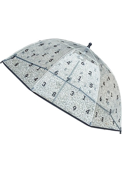Çocuk Sevimli Şeffaf Uzun Saplı Kemer Şemsiye (Yurt Dışından)