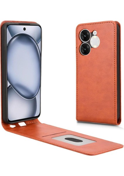 A80 Lüks Dikey Yukarı ve Aşağı Döndürülebilir Kart Yuvası Deri Telefon Kılıfı Koruma Kabuğu (Yurt Dışından)