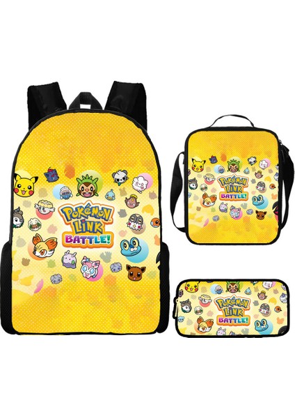 Omuz Okul Çantası Çapraz Askılı Çanta Kalem Çantası Üç Parça Set (Yurt Dışından)