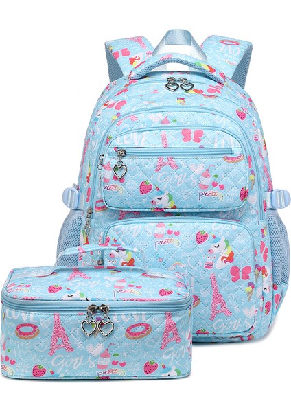 Iki Set Ilkokul Öğrencisi Okul Çantası Omuz Çantası Büyük Kapasite (Yurt Dışından)