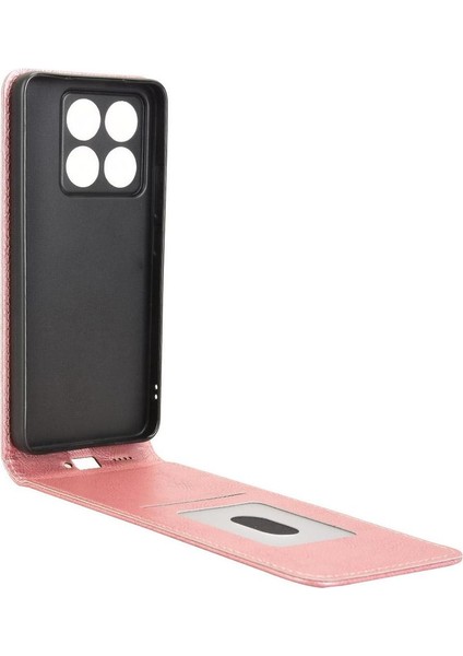 14T Pro Lüks Dikey Yukarı ve Aşağı Döndürülebilir Kart Yuvası Deri Telefon Kılıfı Koruma Kabuğu (Yurt Dışından) fırsatları