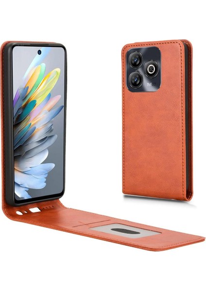 Blade A75 Lüks Dikey Yukarı ve Aşağı Döndürülebilir Kart Yuvası Deri Telefon Kılıfı Koruma Kabuğu (Yurt Dışından)