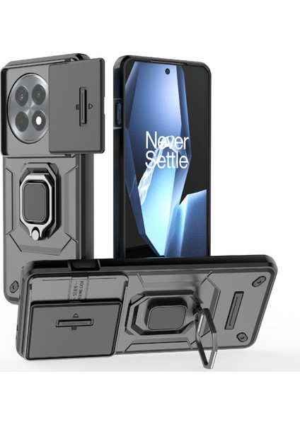 Oneplus 13R 5g Pc+Tpu Kickstand Telefon Koruyucu Lens Kapağı ile (Yurt Dışından)