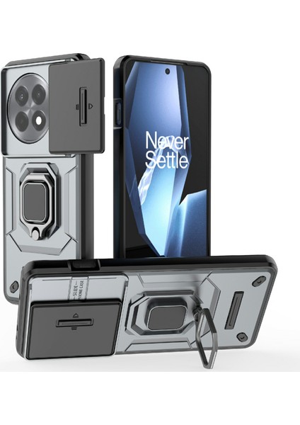 Oneplus 13R 5g Pc+Tpu Kickstand Telefon Koruyucu Lens Kapağı ile (Yurt Dışından)