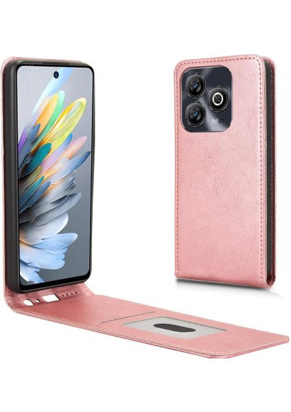 Blade A75 Lüks Dikey Yukarı ve Aşağı Döndürülebilir Kart Yuvası Deri Telefon Kılıfı Koruma Kabuğu (Yurt Dışından)