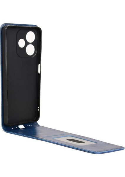 A5 Pro Lüks Dikey Yukarı ve Aşağı Döndürülebilir Kart Yuvası Deri Telefon Kılıfı Koruma Kabuğu (Yurt Dışından)