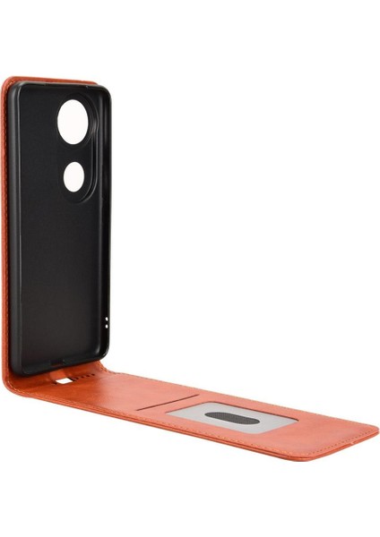 V50 Lüks Dikey Yukarı ve Aşağı Döndürülebilir Kart Yuvası Deri Telefon Kılıfı Koruma Kabuğu (Yurt Dışından) modelleri