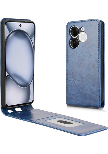 A80 Lüks Dikey Yukarı ve Aşağı Döndürülebilir Kart Yuvası Deri Telefon Kılıfı Koruma Kabuğu (Yurt Dışından)