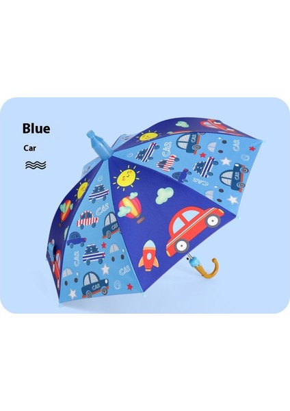 Çocuk Şemsiyesi Karikatür Yağmur ve Güneşli Çift Kullanımlı Ilkokul Öğrencileri Okula Özel Otomatik Güneşlik Güneş Şemsiyesi (Yurt Dışından)