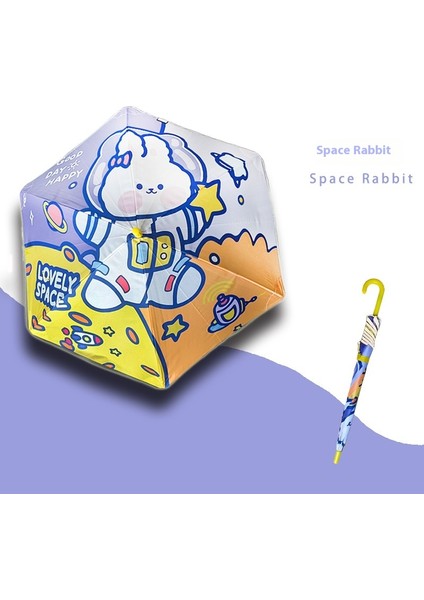 Güvenli Düz Direk Erkek ve Kadın Öğrenciler Çocuk Şemsiye Karikatür Güneş Kremi Uv Güneşlik Güneş Şemsiyesi (Yurt Dışından)