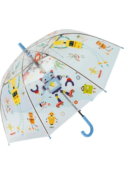 Şeffaf Şemsiye Çocuk Tarzı Sevimli Karikatür Desen Şeffaf Küçük Şemsiye Anaokulu (Yurt Dışından)