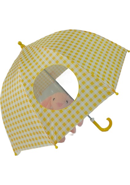 Vintage Ekose Çocuk Şemsiyesi Bebek Sevimli Sokak Fotoğrafçılığı Küçük Taze Şemsiye (Yurt Dışından)