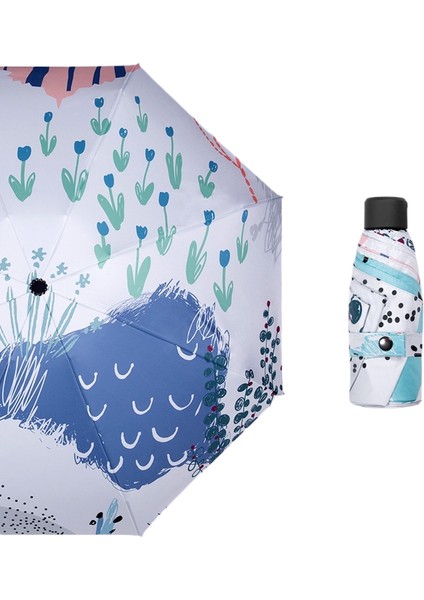 Güneşli Şemsiye Ultra Hafif Vinil Katlanır Güneşlik Güneş Koruyucu Şemsiye Öğrenciler Çocuklar (Yurt Dışından)