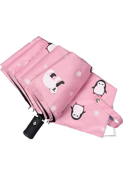 Tam Otomatik Öğrenci Şemsiyesi Çocuk Güneş Kremi Uv Vinil Şemsiye (Yurt Dışından)