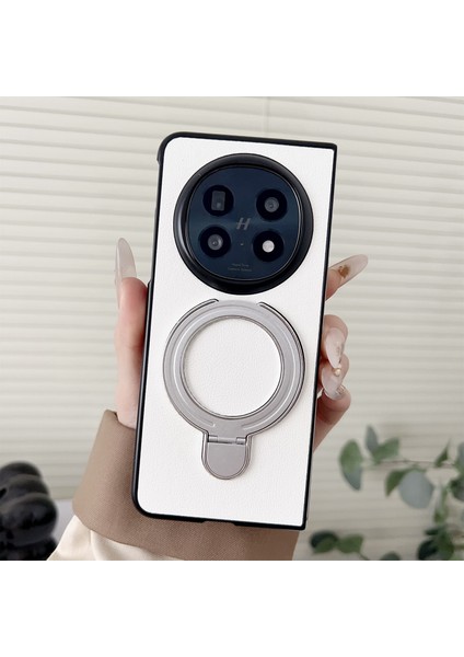 Find N5 5g Elektrokaplama Halkalı Kickstand Pc + Pu Deri Telefon Koruyucu Kılıf (Yurt Dışından) fiyatları