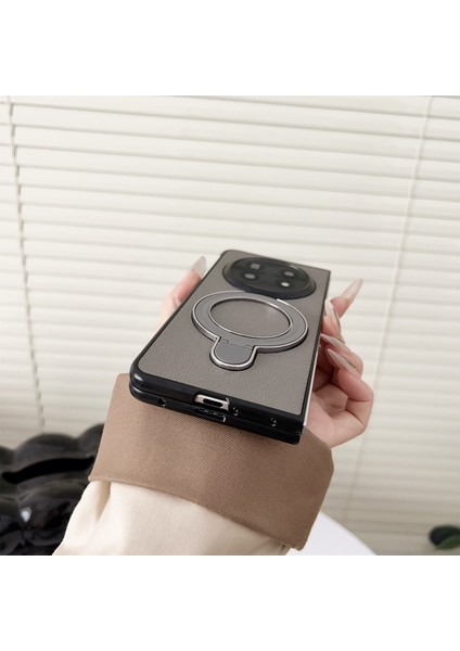 Find N5 5g Elektrokaplama Halkalı Kickstand Pc + Pu Deri Telefon Koruyucu Kılıf (Yurt Dışından) fiyatları