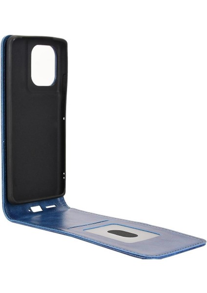 Moto Edge 50 Pro Lüks Dikey Yukarı ve Aşağı Döndürülebilir Kart Yuvası Deri Telefon Kılıfı Koruma Kabuğu (Yurt Dışından) fiyatları