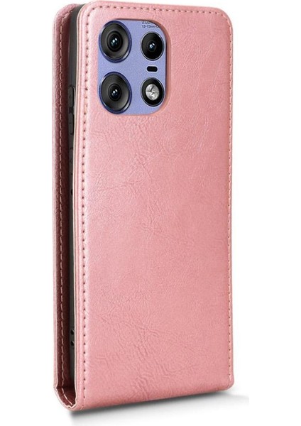Moto Edge 50 Pro Lüks Dikey Yukarı ve Aşağı Döndürülebilir Kart Yuvası Deri Telefon Kılıfı Koruma Kabuğu (Yurt Dışından) indirimleri