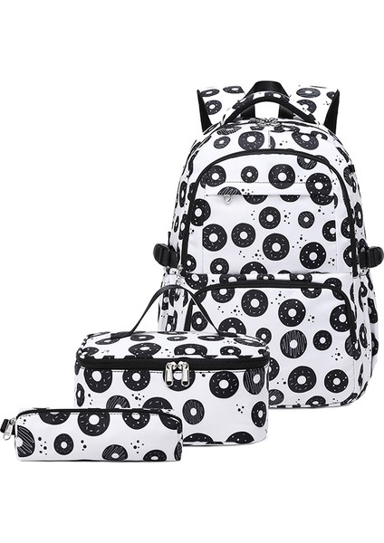 Üç Parçalı Seyahat Çantası Kız Küçük Ortaokul ve Lise Öğrencileri Okul Çantası (Yurt Dışından)