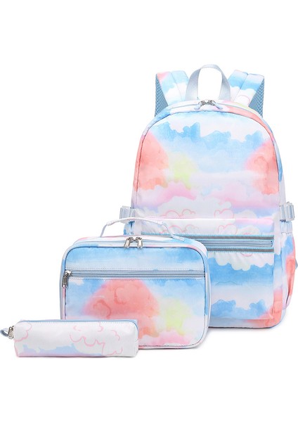 Üç Set Anne ve Oğul Çantası Büyük Kapasiteli Omuz Çantası Ortaokul ve Lise Öğrencileri Okul Çantası (Yurt Dışından)