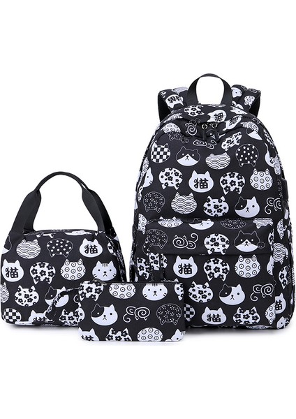Omuz Çantası Üç Set Kız Ortaokul ve Lise Öğrencileri Okul Çantası (Yurt Dışından)