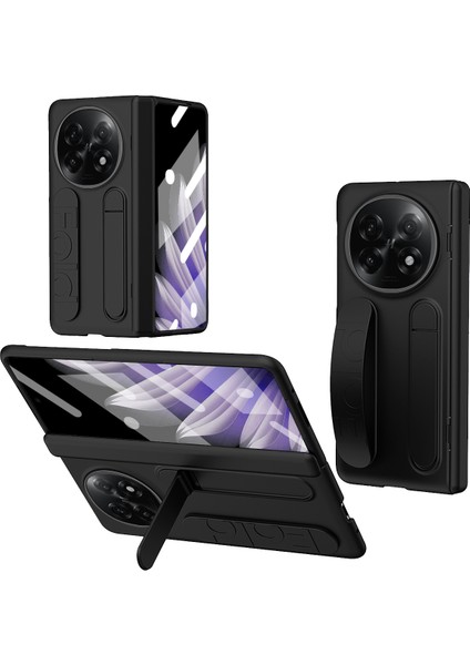 Oppo Find N5 5G Kickstand Bileklik PC Telefon Kılıfı Temperli Cam Filmi ile (Yurt Dışından)