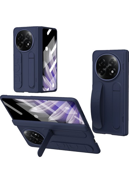 Oppo Find N5 5G Kickstand Bileklik PC Telefon Kılıfı Temperli Cam Filmi ile (Yurt Dışından)