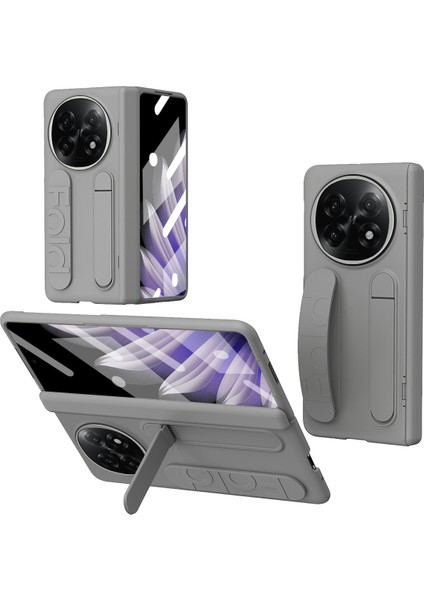 Oppo Find N5 5G Kickstand Bileklik PC Telefon Kılıfı Temperli Cam Filmi ile (Yurt Dışından)