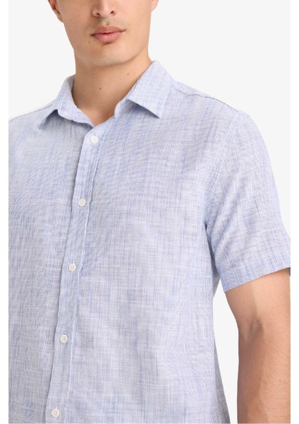 Pamuklu Kısa Kollu Gömlek F6402AX25SM indirimleri