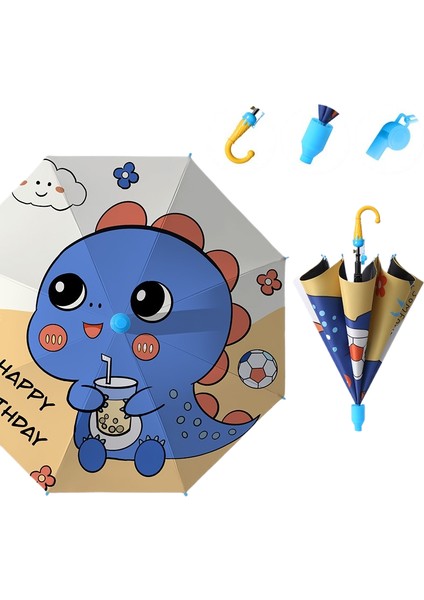 Çocuk Şemsiyesi Vinil Güneş Kremi Güneşlik Yağmur ve Güneşli Çift Kullanımlı Şemsiye Ilkokul Öğrencileri Okula Anaokulu Su Geçirmez Şemsiye Setleri (Yurt Dışından)