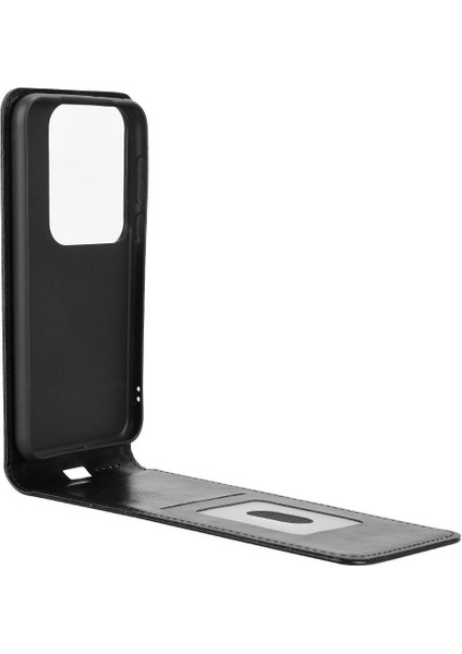 Pura 70 Pro Lüks Dikey Yukarı ve Aşağı Döndürülebilir Kart Yuvası Deri Telefon Kılıfı Koruma Kabuğu (Yurt Dışından)