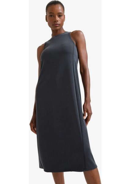 Fit Yuvarlak Yaka Modal Kolsuz Midi Elbise F6186AX25SM indirimleri