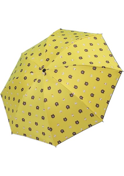 Tam Otomatik Öğrenci Şemsiyesi Çocuk Güneş Kremi Uv Vinil Şemsiye (Yurt Dışından)