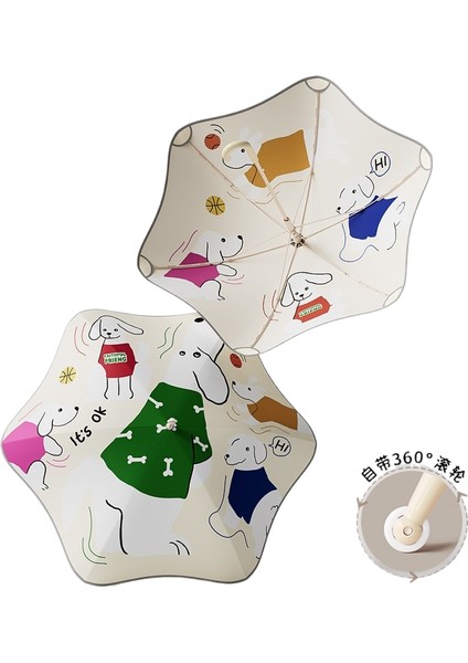 Rulo Çift Güvenlik Yuvarlatılmış Köşe Düz Çubuk Uzun Saplı Şemsiye Vinil Şemsiye Güneşlik Yağmur Şemsiyesi Anaokulu Çocuk Şemsiyesi (Yurt Dışından)