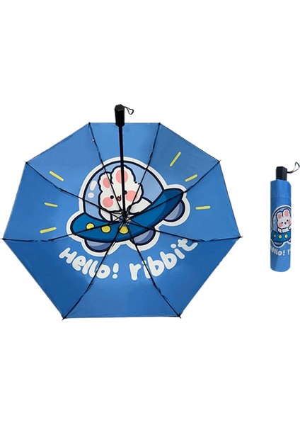 Güvenli Düz Direk Erkek ve Kadın Öğrenciler Çocuk Şemsiye Karikatür Güneş Kremi Uv Güneşlik Güneş Şemsiyesi (Yurt Dışından)