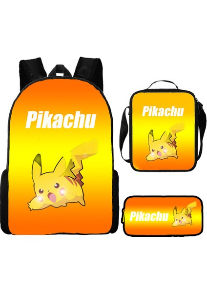 Omuz Okul Çantası Çapraz Askılı Çanta Kalem Çantası Üç Parça Set (Yurt Dışından)