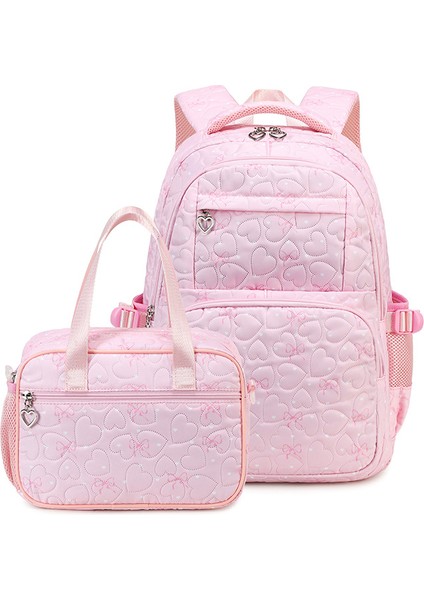 Ilkokul Öğrencileri Okul Çantası Kız Üç, Dört, Beş, Altı Sınıf Büyük Kapasiteli Iki Set Omuz Çantası (Yurt Dışından)