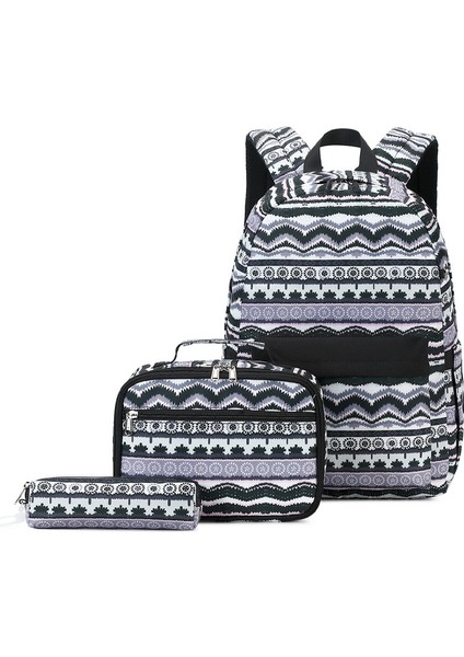 Üç Parçalı Seyahat Çantası Kız Küçük Ortaokul ve Lise Öğrencileri Okul Çantası (Yurt Dışından)