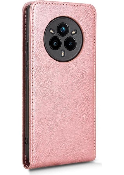 Realme 14 Pro Plus Lüks Dikey Yukarı ve Aşağı Döndürülebilir Kart Yuvası Deri Telefon Kılıfı Koruma Kabuğu (Yurt Dışından) indirimleri