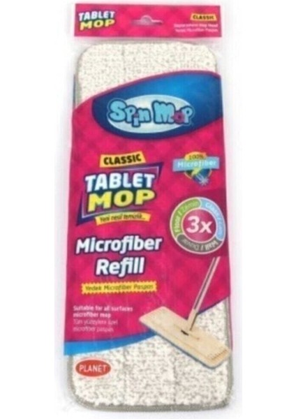 Çevre Dostu Temizlik Seti: Tablet Mop, Sopa ve Yedek Bezler modelleri