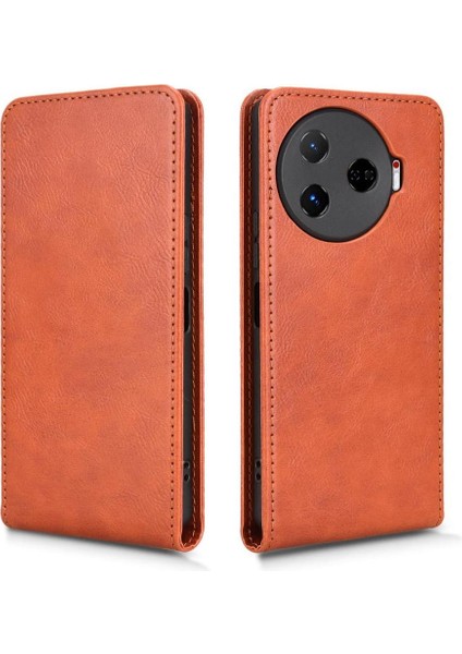 Camon 30 Pro Lüks Dikey Yukarı ve Aşağı Döndürülebilir Kart Yuvası Deri Telefon Kılıfı Koruma Kabuğu (Yurt Dışından) fiyatları